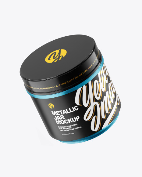 Metallic Plastic Jar Mockup - Metallic+Plastic+Jar+Mockup+Exclusive+Mockups