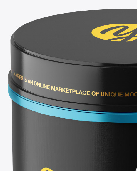 Metallic Plastic Jar Mockup