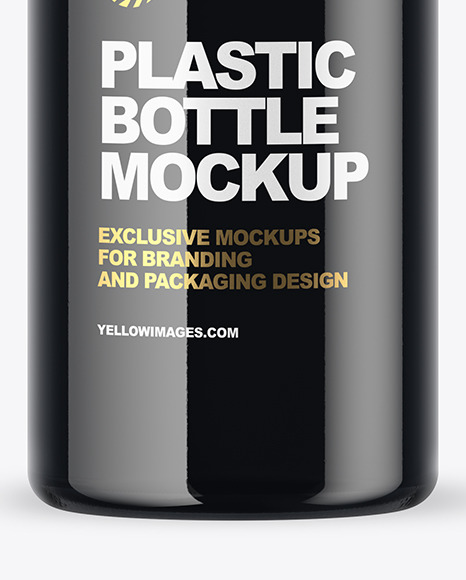 Clear Plastic Bottle with Dark Drink Mockup Clear Plastic Bottle with Dark Drink Mockup