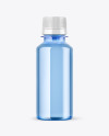 Blue Plastic Water Bottle Mockup