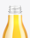 Clear Plastic Apple Juice Bottle Mockup