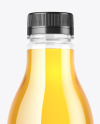 Clear Plastic Apple Juice Bottle Mockup