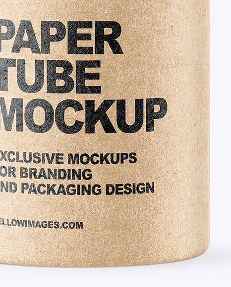 Kraft Paper Tube Mockup