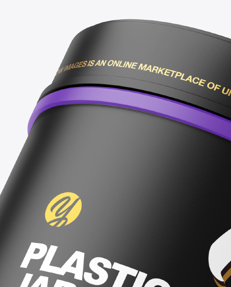 Matte Plastic Jar Mockup