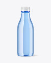 Blue Plastic Water Bottle Mockup