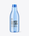 Blue Plastic Water Bottle Mockup