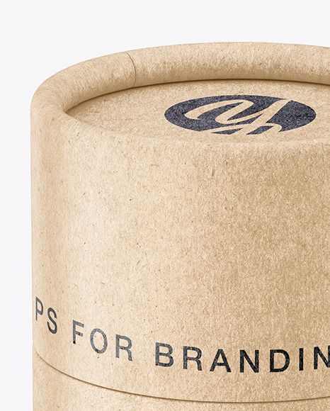 Kraft Paper Tube Mockup