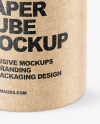 Kraft Paper Tube Mockup