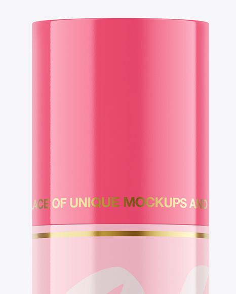 Glossy Lip Balm Tube Mockup