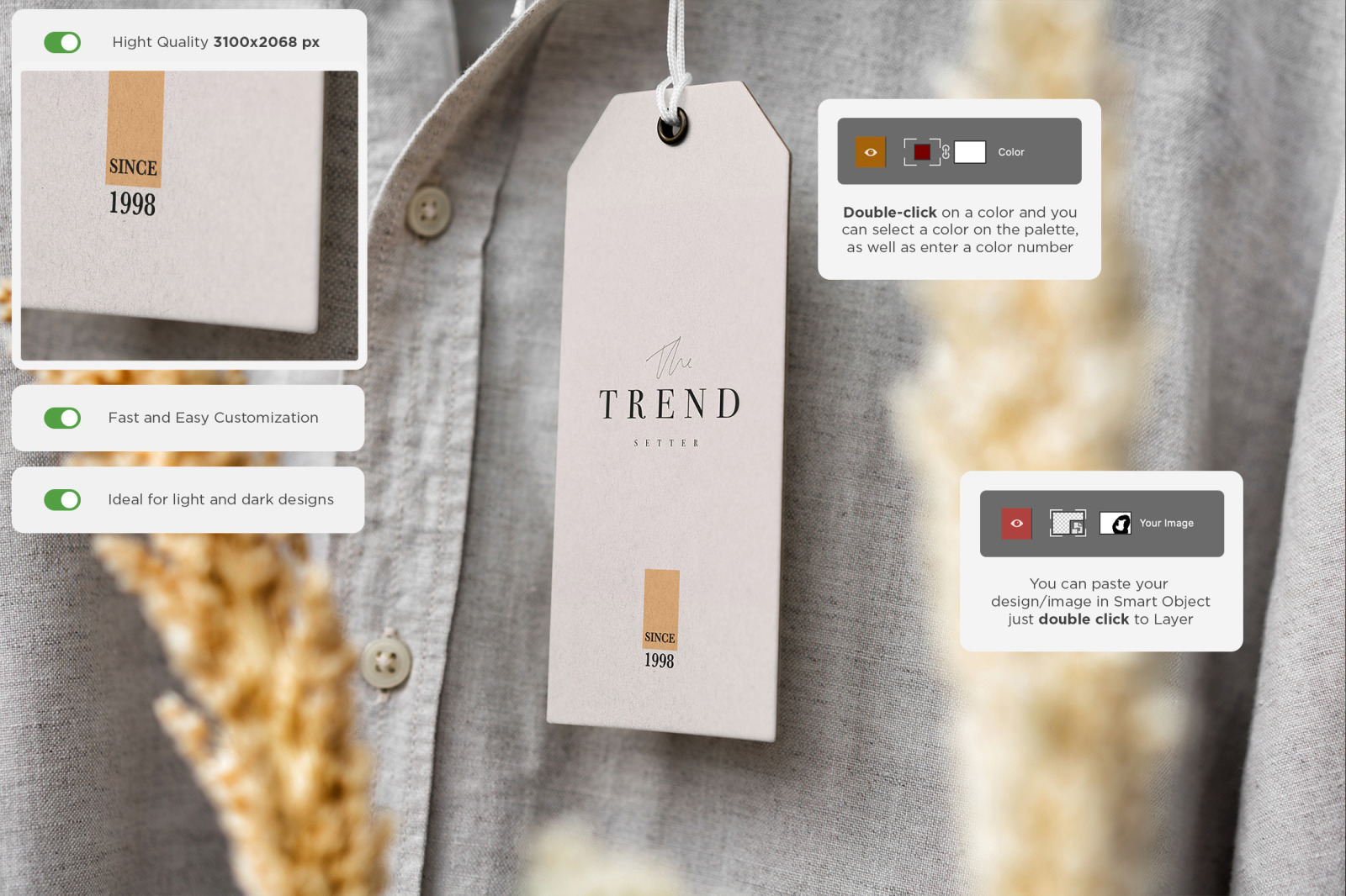 Hang Tag Mock-Up Set Hang Tag Mock-Up Set