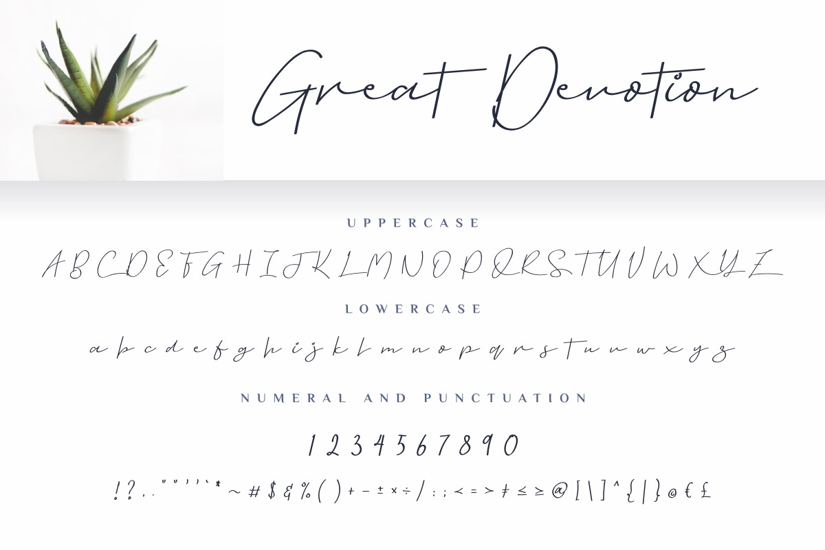 Great Devotion Handwriting Script Font