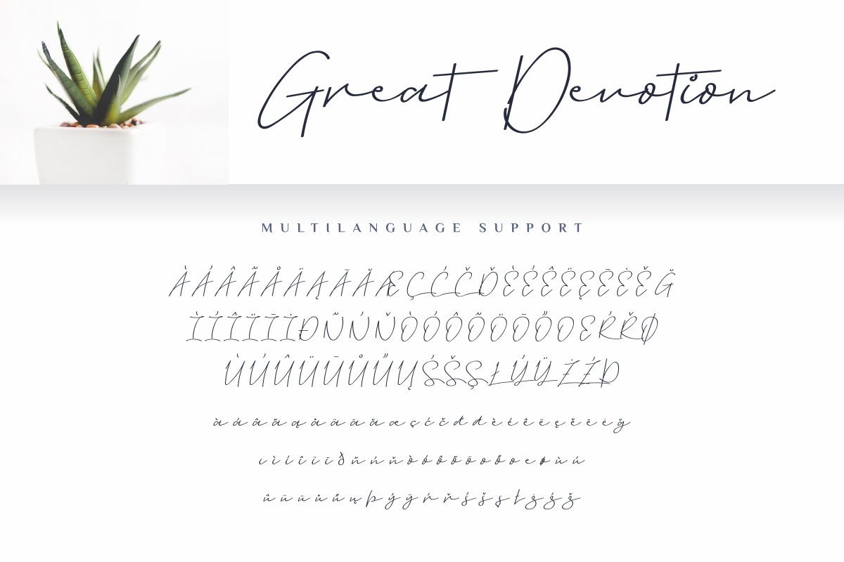 Great Devotion Handwriting Script Font