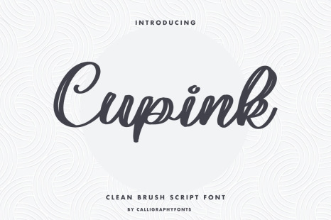 Cupink Brush Font - Beautiful