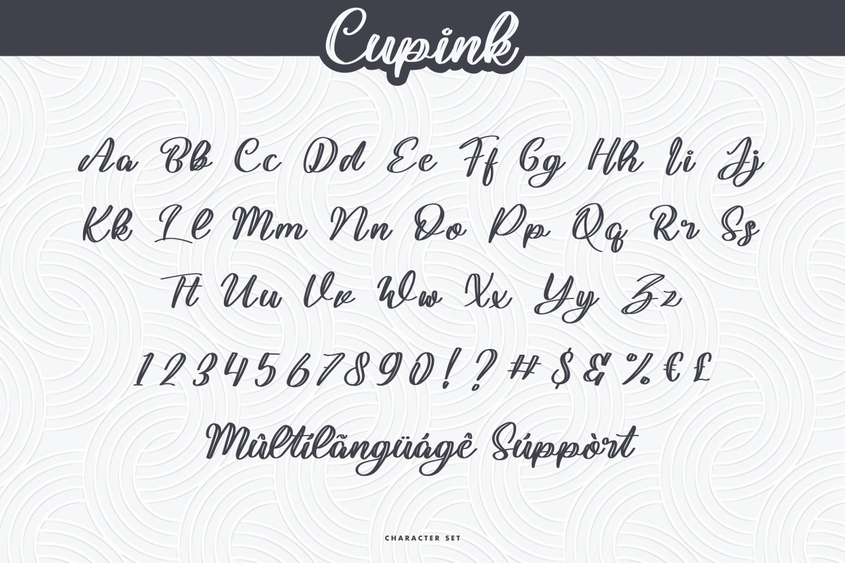 Cupink Brush Font