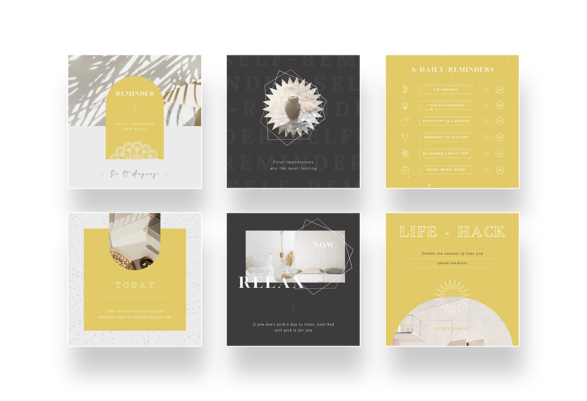 Elegant Minimalist Instagram Reminder Canva