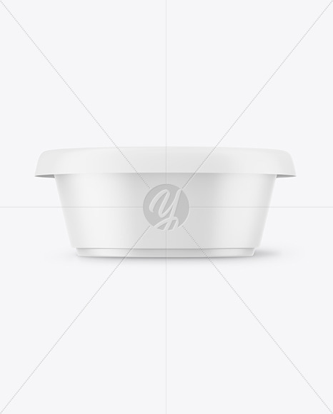 Matte Plastic Food Cup Mockup