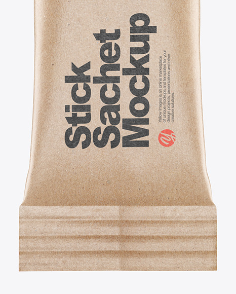 Kraft Stick Sachet Mockup