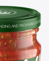 Glass Jar With Salsa Sauce Mockup