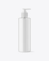 500ml Liquid Soap Cosmetic Bottle with Pump Mockup 500ml Liquid Soap Cosmetic Bottle with Pump Mockup