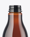 Amber Plastic Bottle Mockup