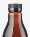 Amber Plastic Bottle Mockup