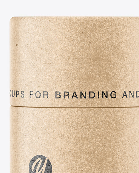 Kraft Paper Tube Mockup