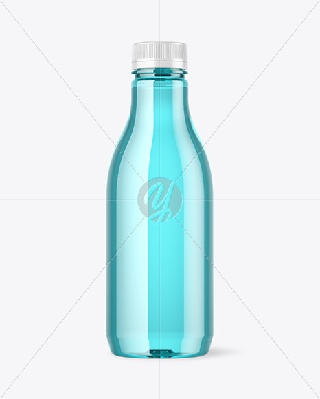 Colored Plastic Bottle Mockup