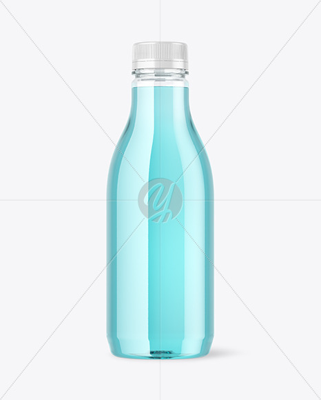 Clear Plastic Drink Bottle Mockup