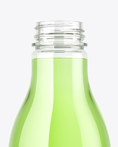 Clear Plastic Drink Bottle Mockup