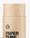 Opened Kraft Paper Tube Mockup