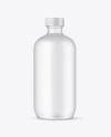 Frosted Glass Water Bottle Mockup