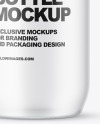 Frosted Glass Water Bottle Mockup