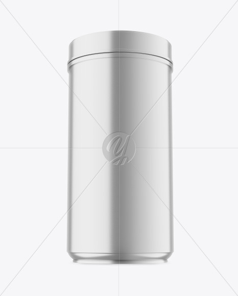 Metallic Plastic Jar Mockup