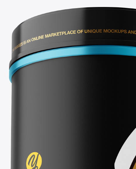 Metallic Plastic Jar Mockup