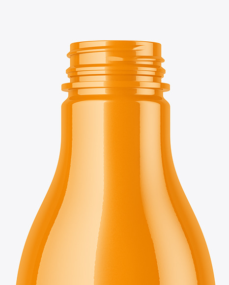 Glossy Plastic Bottle Mockup