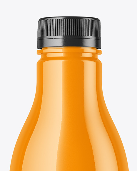 Glossy Plastic Bottle Mockup