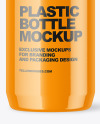 Glossy Plastic Bottle Mockup