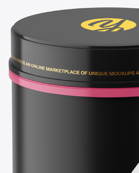 Glossy Plastic Jar Mockup