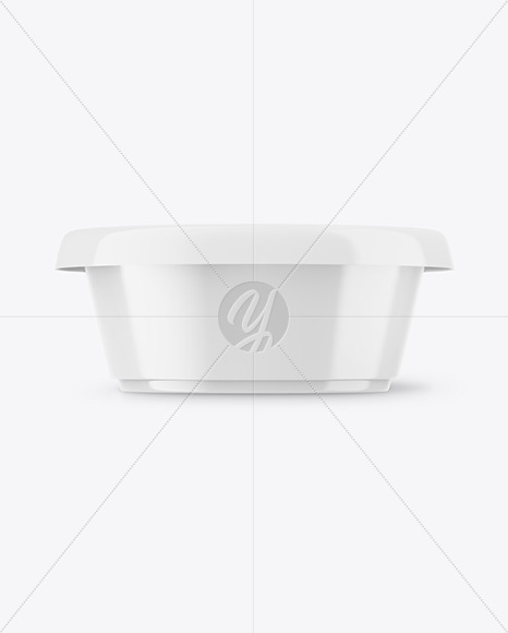 Glossy Plastic Food Cup Mockup