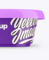 Glossy Plastic Food Cup Mockup