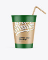 Paper Coffee Cup w/ Holder Mockup