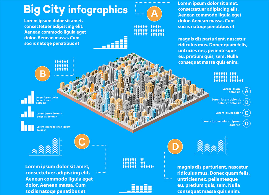 Isometric Infographics Set