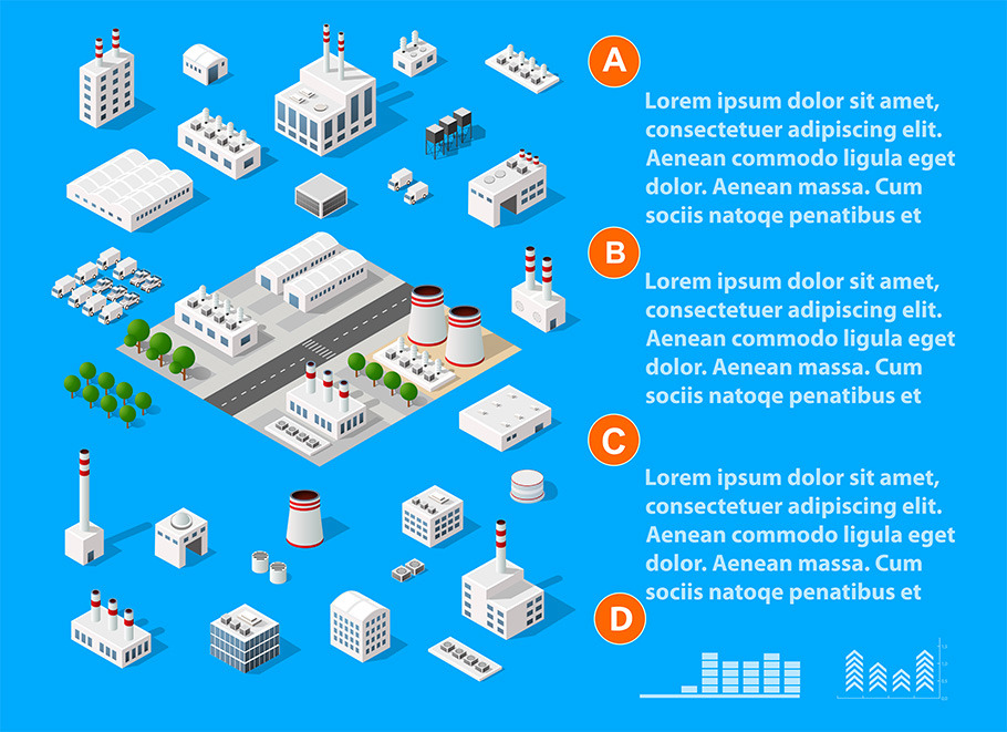 Isometric Infographics Set