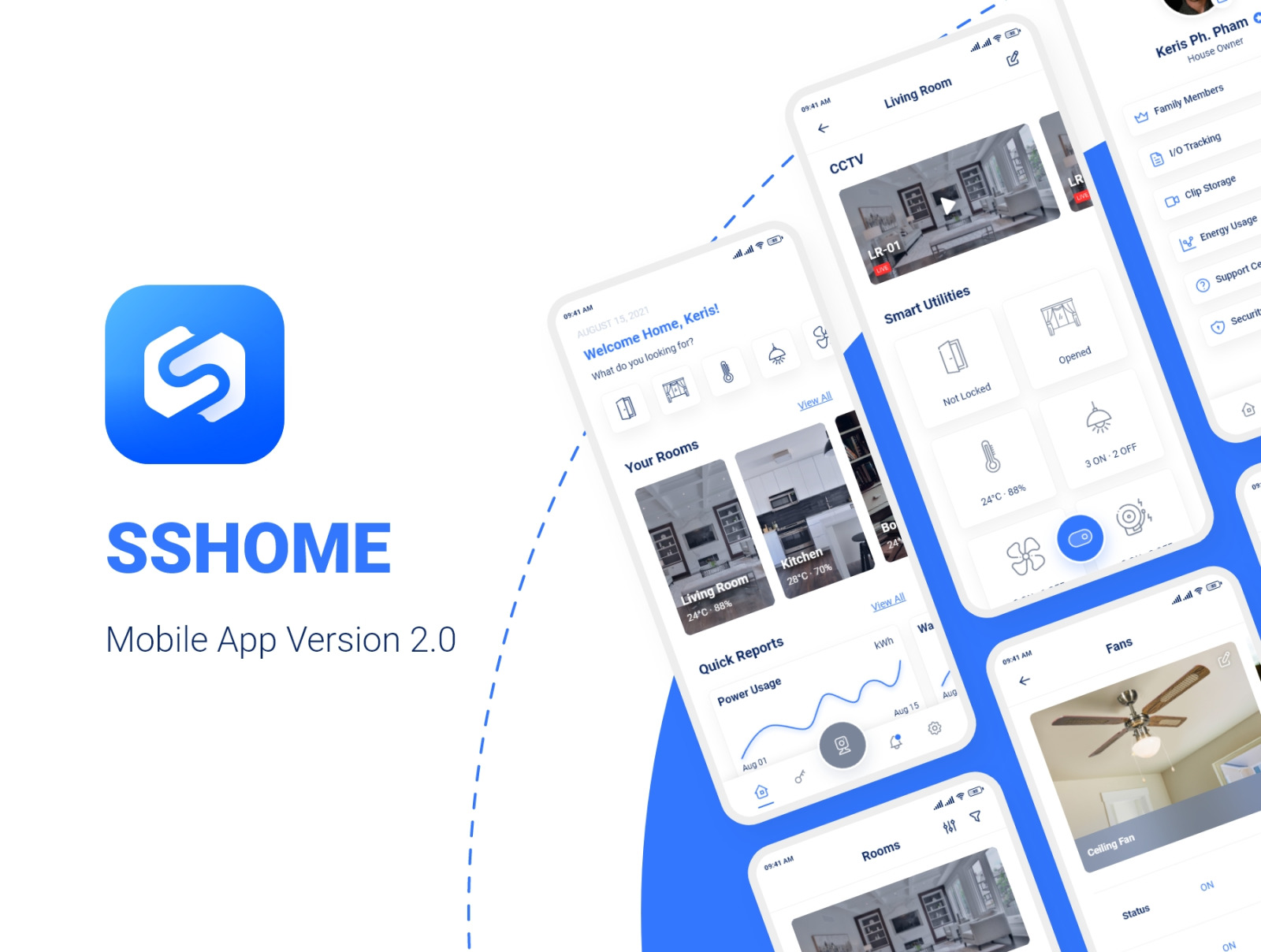 SSHome Version 2.0 - Mobile App UI Kit