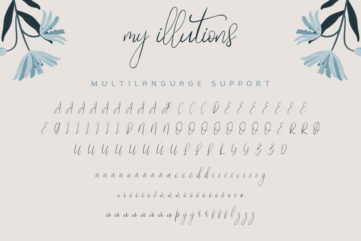 My Illutions Calligraphy Font My Illutions Calligraphy Font