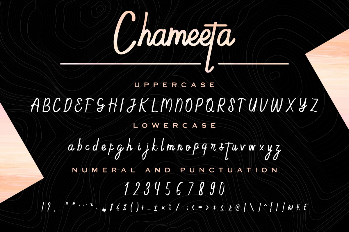 Chameeta Handwritten Font