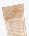 Two Kraft Stick Sachets Mockup