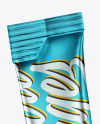 Two Metallic Stick Sachets Mockup