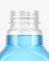 Clear Plastic Bottle with Color Drink Mockup