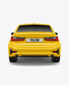 Executive Car Mockup - Back View
